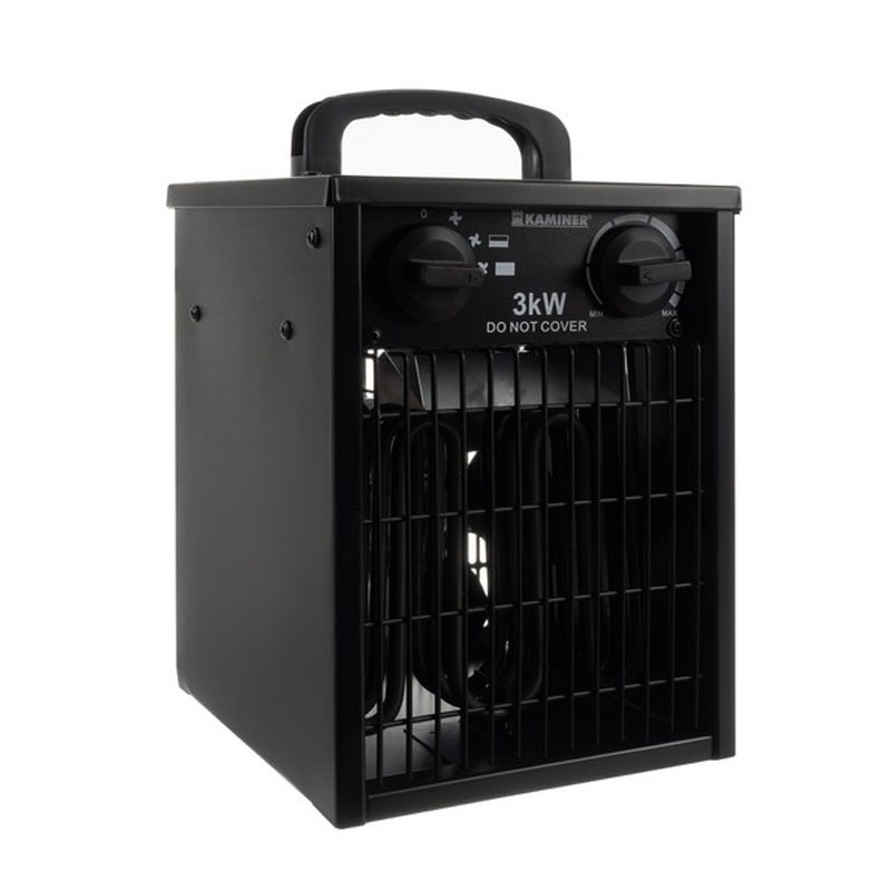 Incalzitor electric cu termostat, 3000W, 5 moduri de functionare, 6 trepte putere, IPX4, carcasa otel - imagine 7